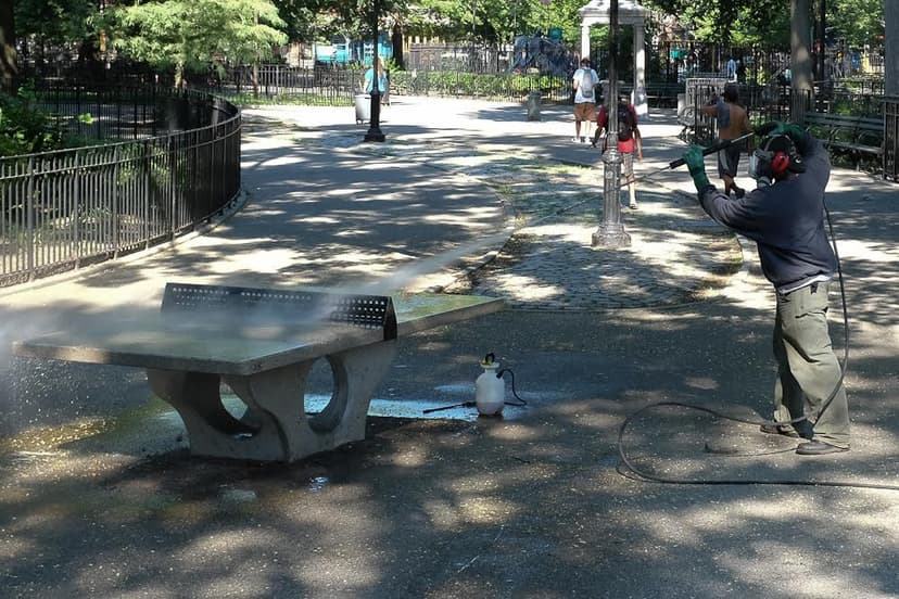 Professional park cleaning services in NYC - public park and recreational facility cleaning
